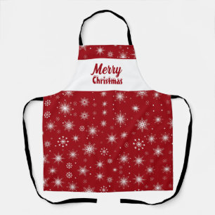 Tablier Joyeux Noël Flocon de neige