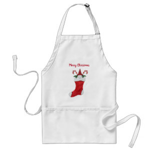 Tablier Joyeux Noël Gnome dans les Sucres de canne de stoc