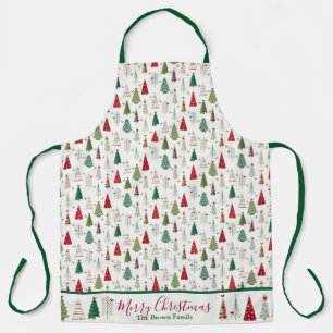 Tablier Joyeux Noël l minimaliste moderne Arbre de Noël