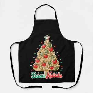 Tablier Joyeux Noël Pâtes Italiennes Arbre de Noël Xmas