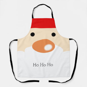 Tablier Joyeux Noël Visage de Père Noël Minimaliste Mignon