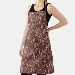 Tablier Joyeux or de Noël