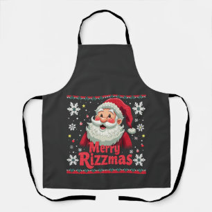 Tablier Joyeux Rizzmas Santa Rizz Noël drôle Rizzler