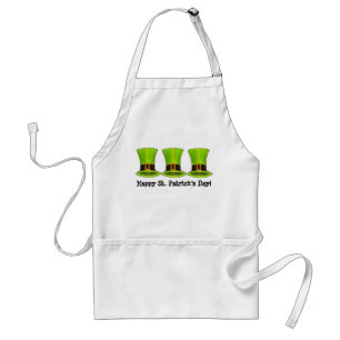 Tablier Joyeux Saint Patrick's Day Green Leprechaun Casque