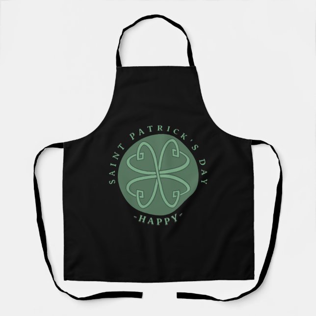 Tablier Joyeux Shamrock de la Saint Patrick (Recto)
