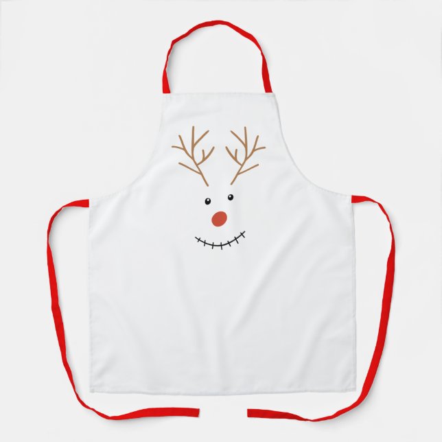 Tablier Joyeux Smile Snowman Face (Recto)