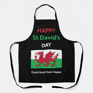Tablier Joyeux St David's Day Dydd Gala Gallois Dewi Hapus