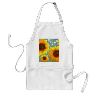 Tablier Joyeux tournesols mousseux