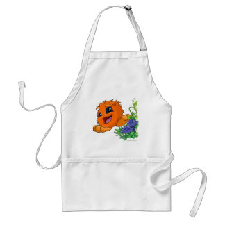 Tablier JubJub orange heureux au central de Neopia