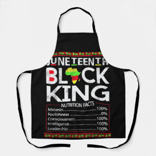 Tablier Juneteenth Black King Melanin Dad Fathers Day