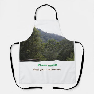 Tablier Jungle forêt arbres montagne voyage ajouter nom du