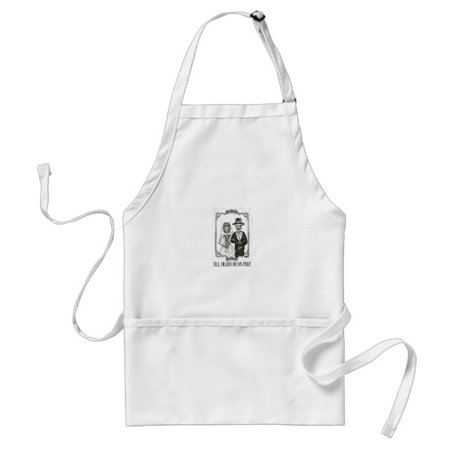 Tablier Jusqu'à ce que la mort nous sépare Skeleton Mariag (Devant)