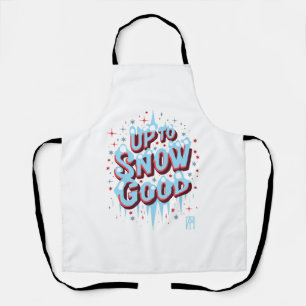 Tablier Jusqu'à la neige Bonne - Inscription d'hiver - Fun