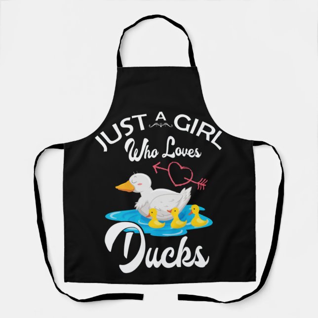 Tablier Just A Girl Who Loves Ducks Duck Owner Lover Gift (Recto)