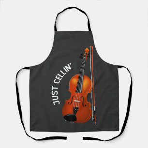 Tablier Juste Cellin' Drôle de Froid Violoncelle Violon