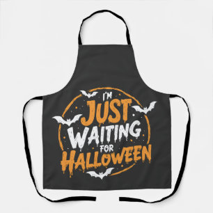 Tablier Juste En Attente D'Halloween Éffrayant Batty Cadea