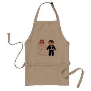 Tablier Juste Marié Couple Apron