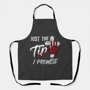 Tablier Juste pour promettre Halloween Main Sanglante Croi