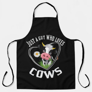 Tablier Juste un gars qui aime les vaches, l'amant de la v