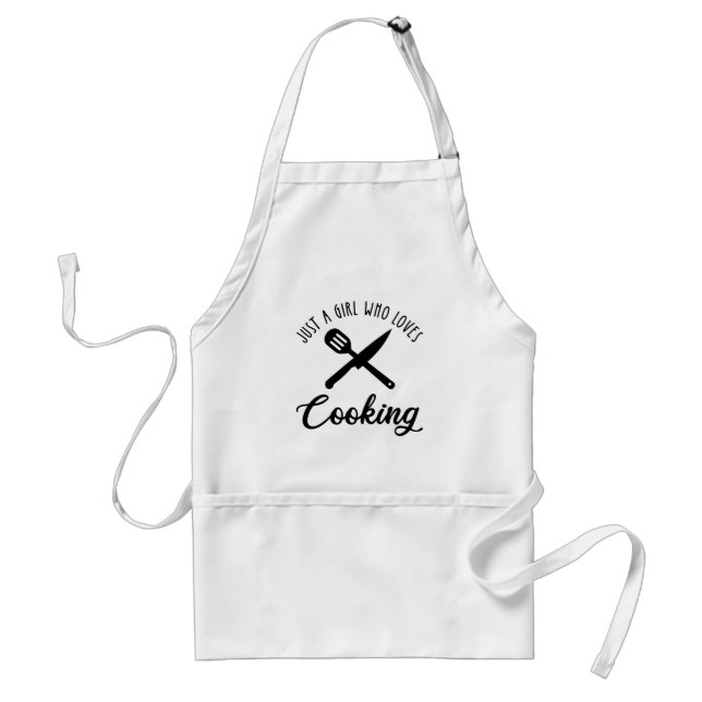 Tablier Juste une fille qui aime la Cuisine (Devant)
