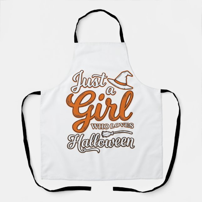 Tablier Juste une fille qui aime le design vectoriel Hallo (Recto)