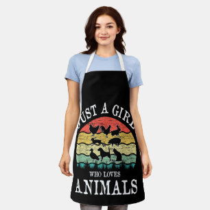 Tablier Juste une fille qui aime les animaux