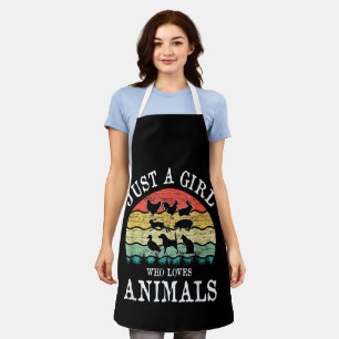 Tablier Juste Une Fille Qui Aime Les Animaux - Mignon Et T