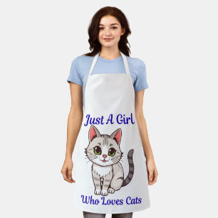 Tablier Juste Une Fille Qui Aime Les Chats – Conception De