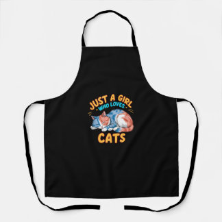 Tablier Juste Une Fille Qui Aime Les Chats Cute Kitty Aîné