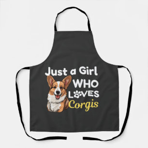 Tablier Juste une fille qui aime les Corgis