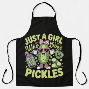 Tablier Juste une fille qui aime les cornichons