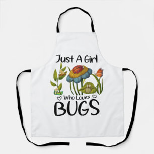 Tablier Juste une fille qui aime les insectes
