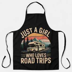 Tablier Juste Une Fille Qui Aime Les Voyages Sur Route