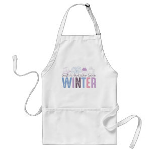 Tablier Juste une fille qui aime l'hiver mignonne design s