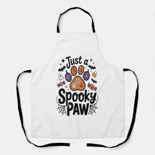 Tablier Juste une patte effrayante PNG, Chien Halloween