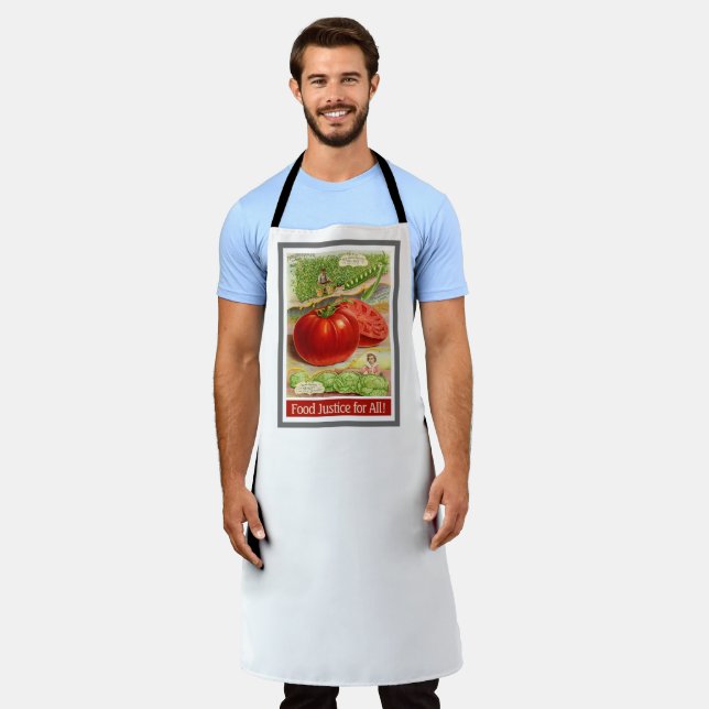 Tablier Justice alimentaire - Tomates Vintages & Jardin (Porté)