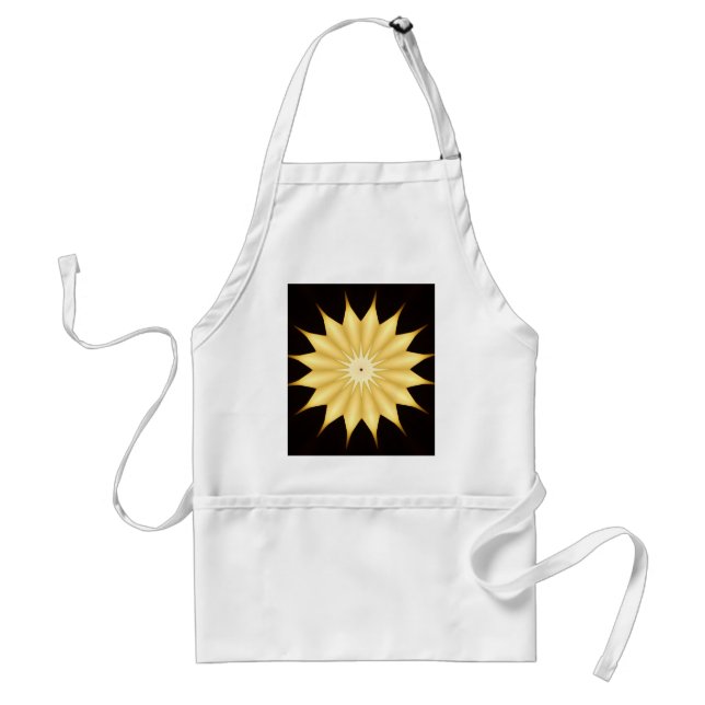 Tablier Kaleidoscope Design Bright Yellow Star (Devant)