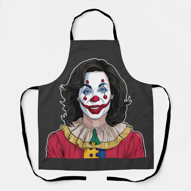 Tablier Kamala Harris Éffrayant Halloween Clown Election 2 (Recto)
