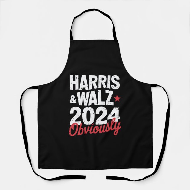 Tablier Kamala Walz Évidemment 2024 Harris Waltz 2024 (Recto)