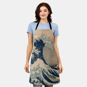 Tablier Katsushika Hokusai. La Grande Vague au large de Ka