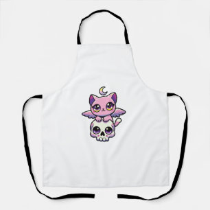 Tablier Kawaii Chat gothique Pastel Gothique Chat gothique