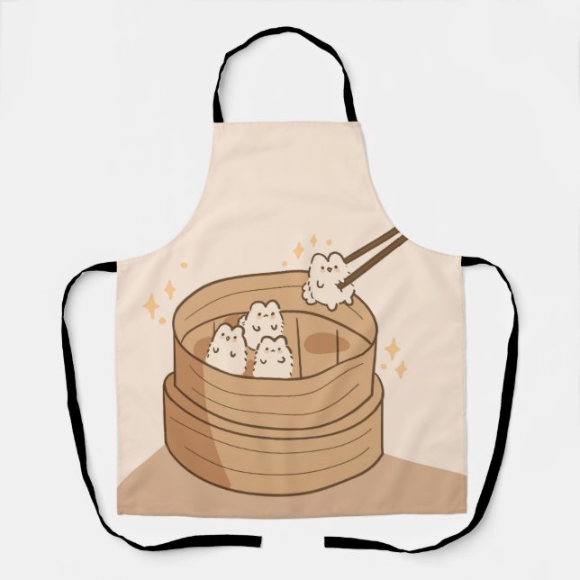 Tablier Kawaii Dim Sum Bunny Apron (Recto)