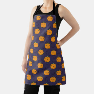 Tablier Kawaii Halloween Citrouilles et chauves-souris