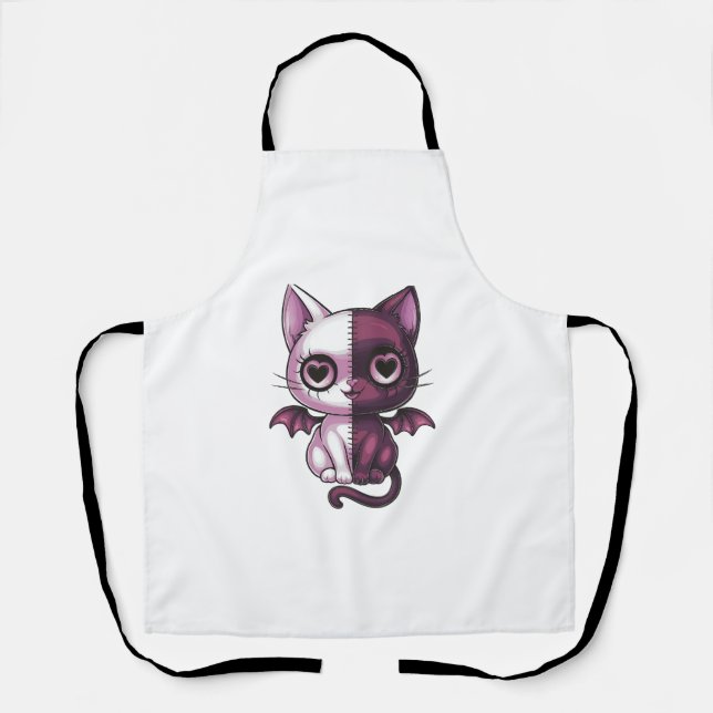 Tablier Kawaii Pastel Goth Déplaisant Cute Witchy Zombie P (Recto)