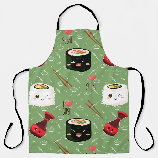 Tablier Kawaii Sushi Motif (Recto)
