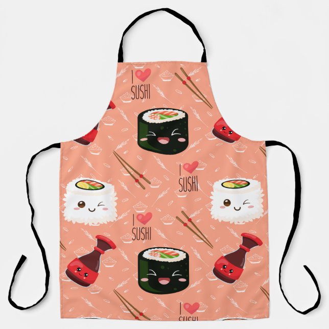 Tablier Kawaii Sushi Motif (Recto)