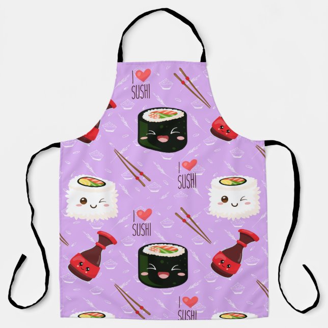 Tablier Kawaii Sushi Motif (Recto)