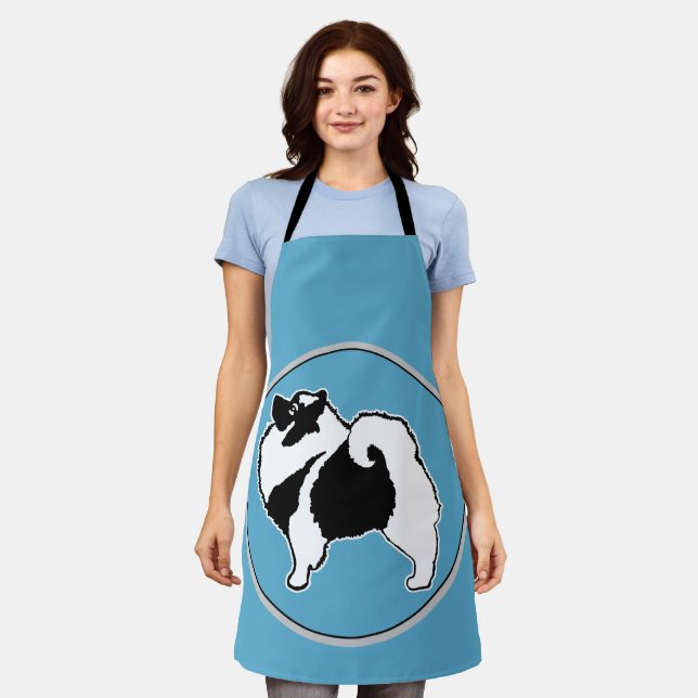 Tablier Keeshond Graphics - Cute Original Chig Art (Porté)