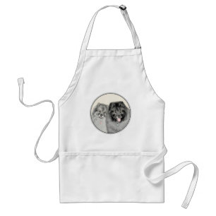 Tablier Keeshond Graphics Keeshond Maman et son