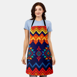 Tablier Kente tissu vintage africain coloré